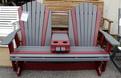 Poly 5′ Adirondack Glider with Fold Down