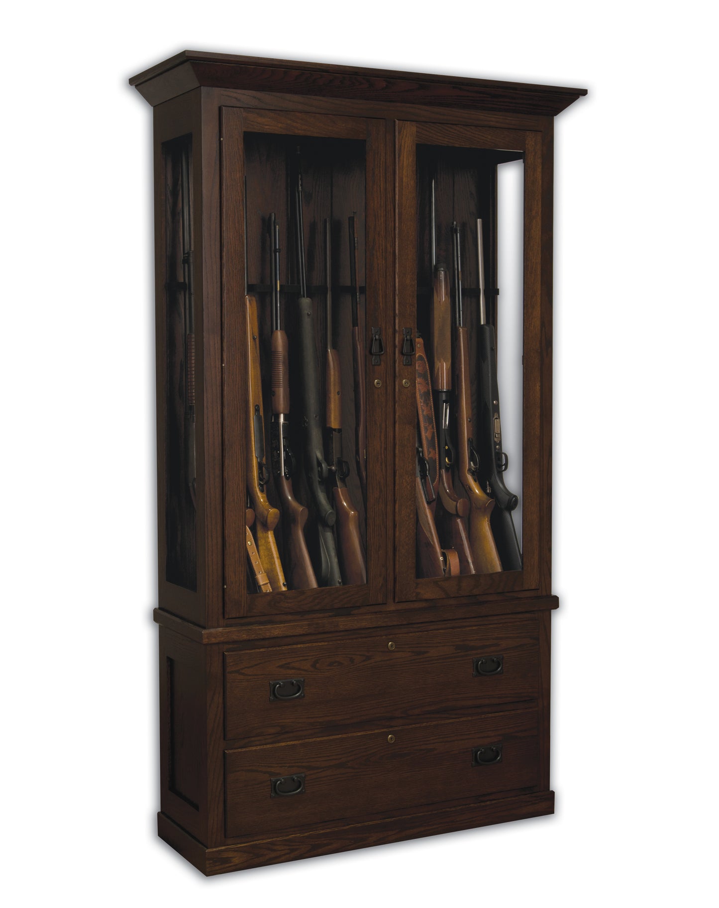 12 Gun Cabinet with Drawers