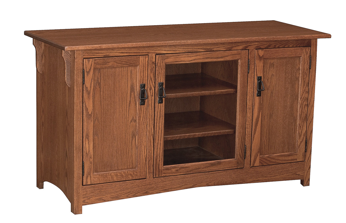 Mission 2 Door Media Center w/Glass Door