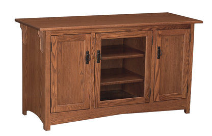 Mission 2 Door Media Center w/Glass Door