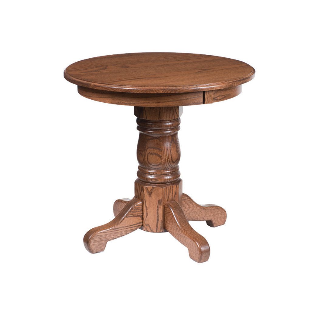 Country 24" Round End Table W Heritge base