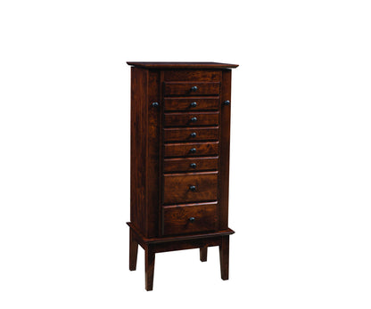 48″ Shaker Jewelry Armoire with 8 Drawers