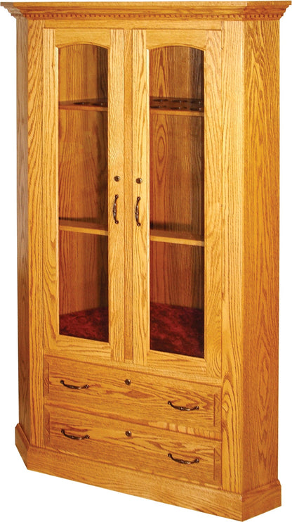 13 Gun Traditional Corner Cabinet