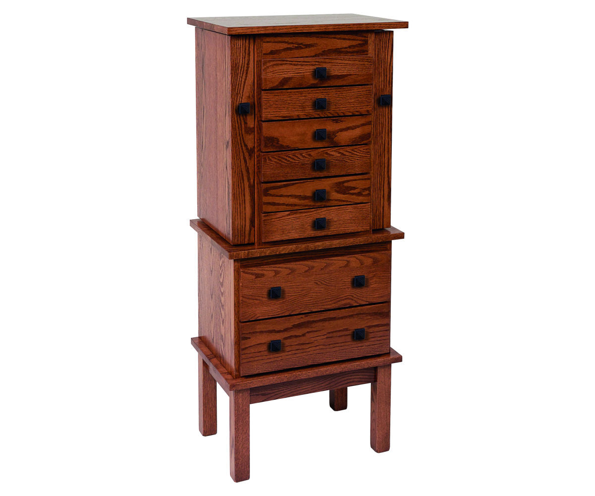 48″ Split Mission Jewelry Armoire
