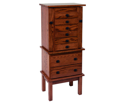 48″ Split Mission Jewelry Armoire