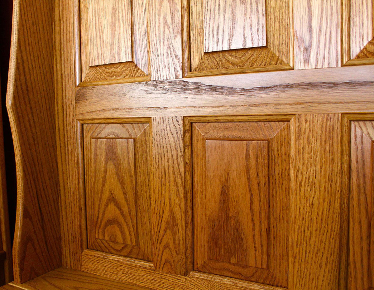 Raised Panel Hall Seat with 3 Panels