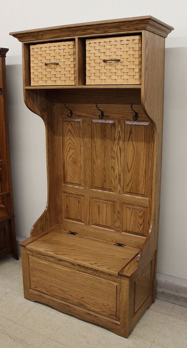36″ Basket Top Hall Seat