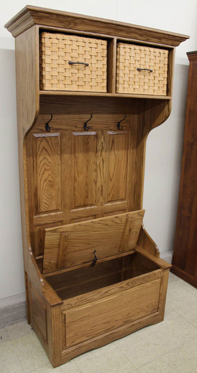 36″ Basket Top Hall Seat