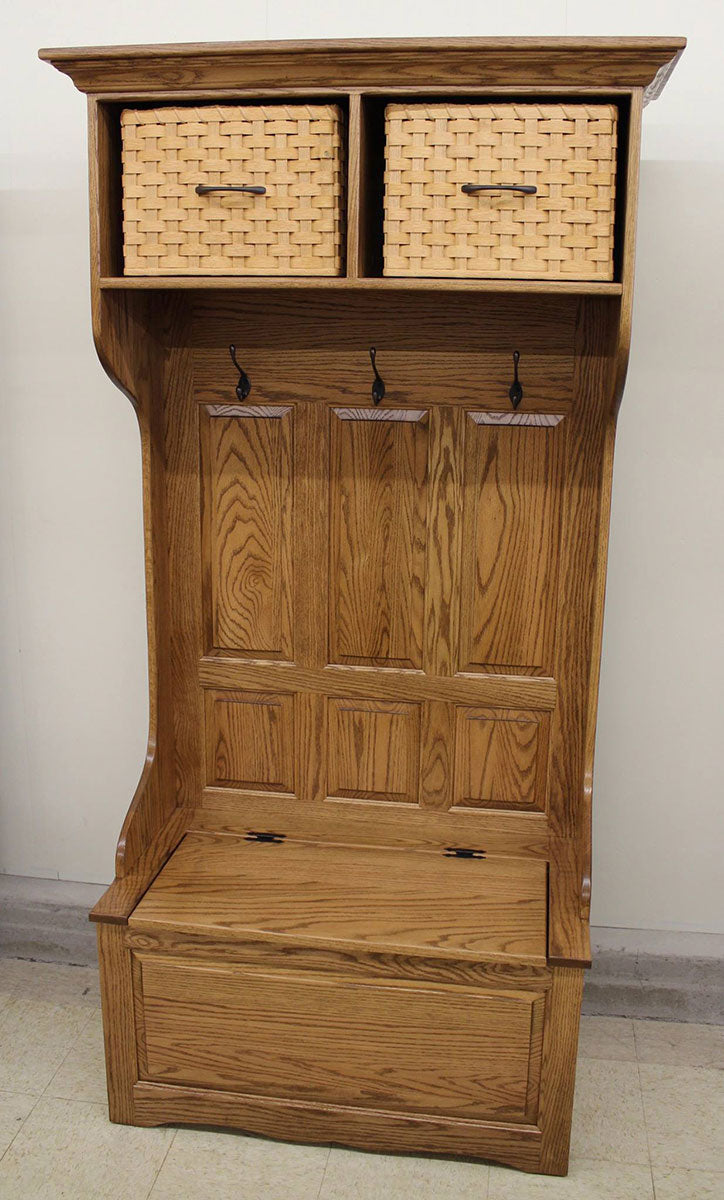 36″ Basket Top Hall Seat