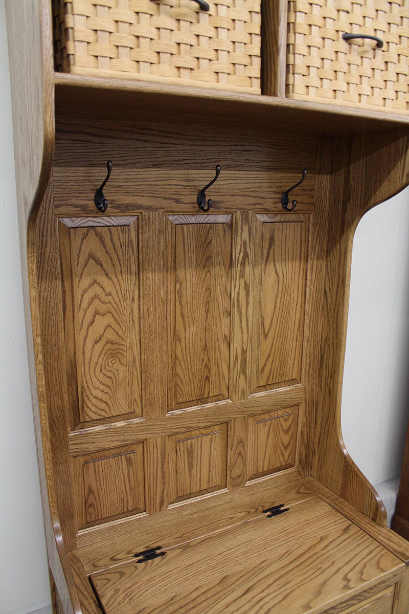 36″ Basket Top Hall Seat