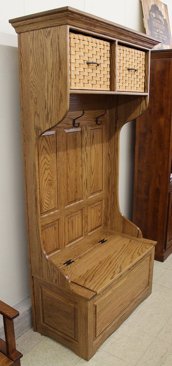 36″ Basket Top Hall Seat