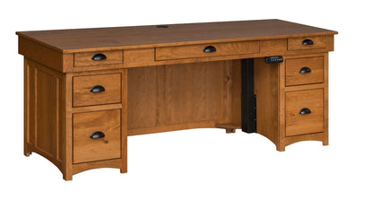 Lancaster Mission Executive Lift Desk - 75" W