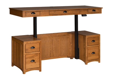 Lancaster Mission Executive Lift Desk - 75" W