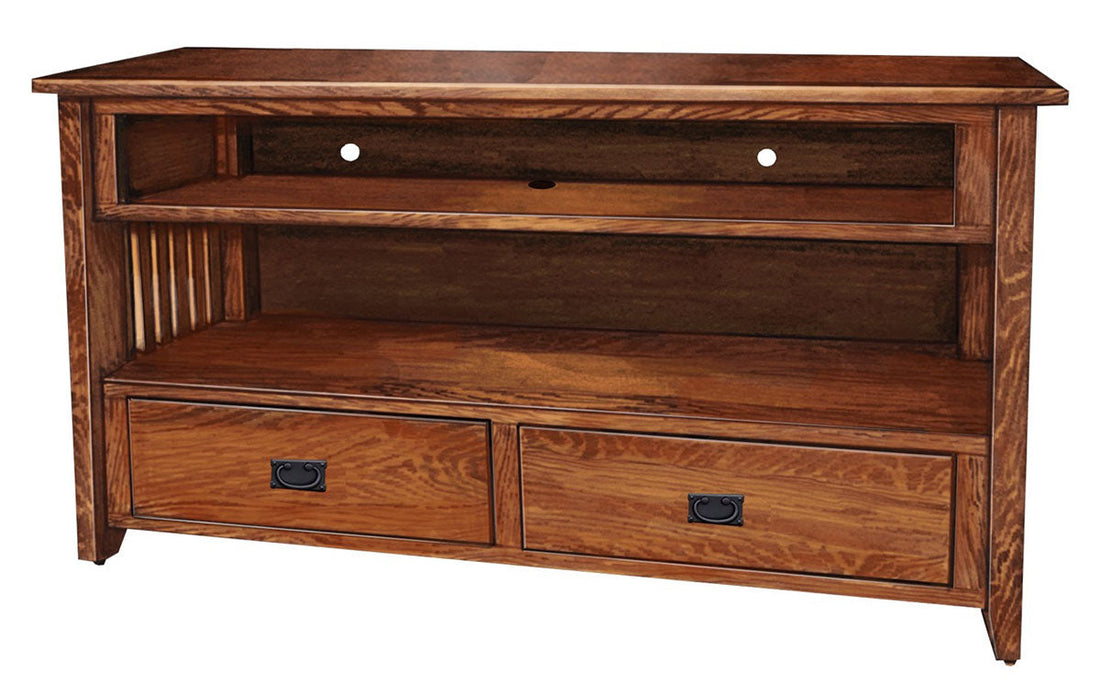 Prairie Mission 2 Drawer Open TV Stand – 52"W