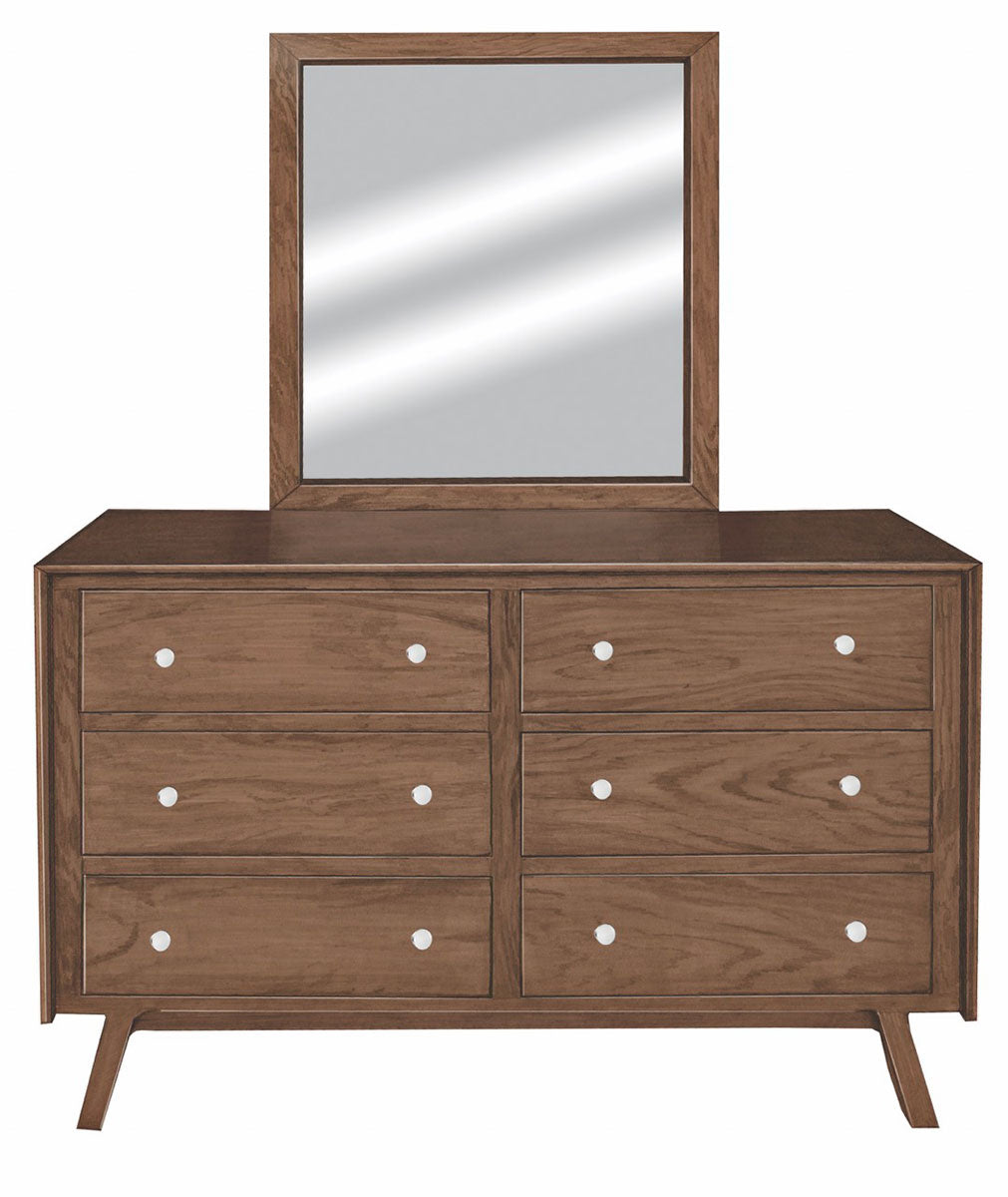 Vienna New Style 6 Drawer Dresser with Optional Mirror – 60"W