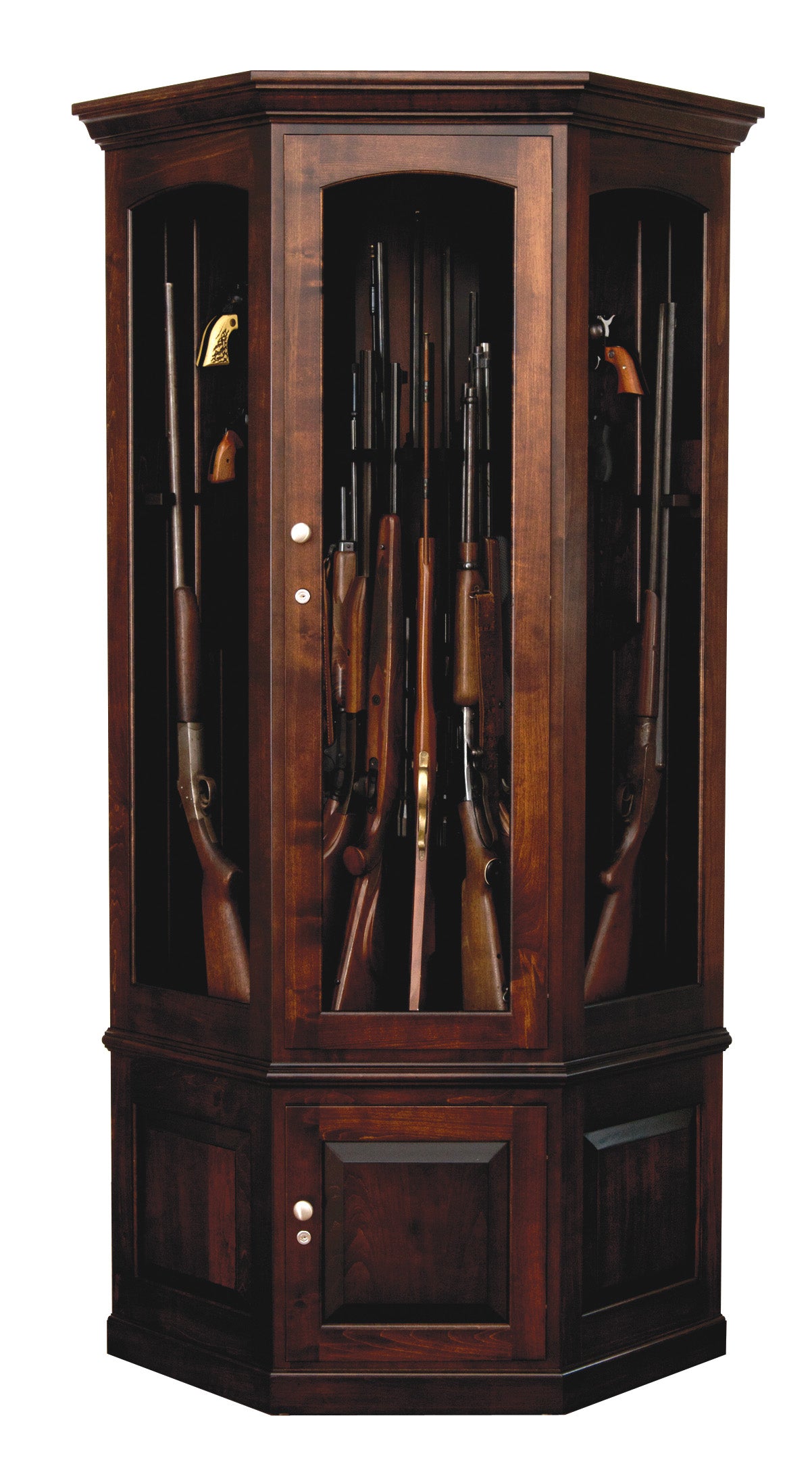 Corner Gun Cabinet