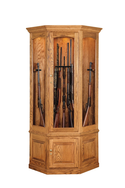 Corner Gun Cabinet