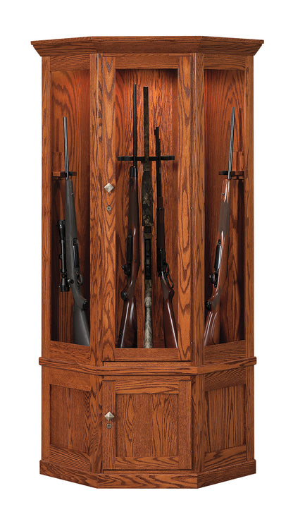 Corner Gun Cabinet