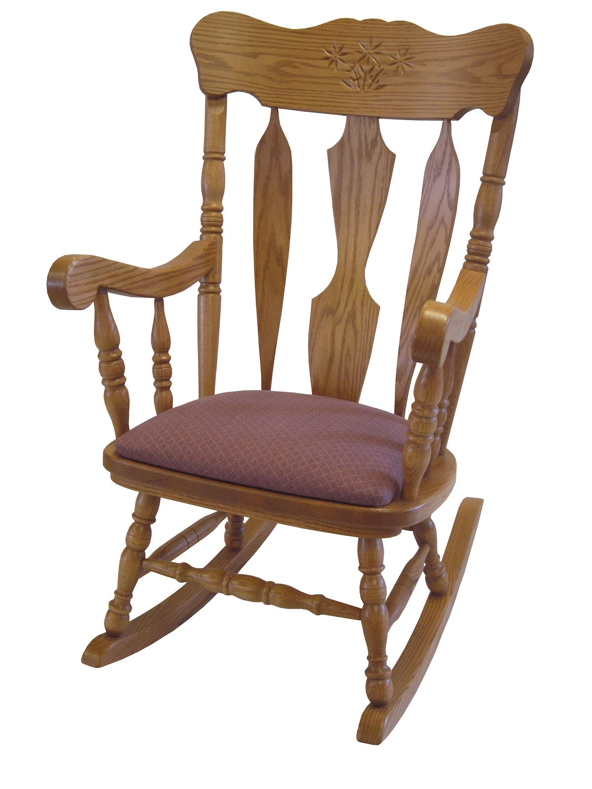 Daisy Rocker with Fabric Seat