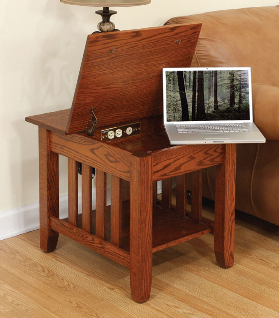Mission Laptop End Table – 22"W