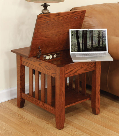 Mission Laptop End Table – 22"W