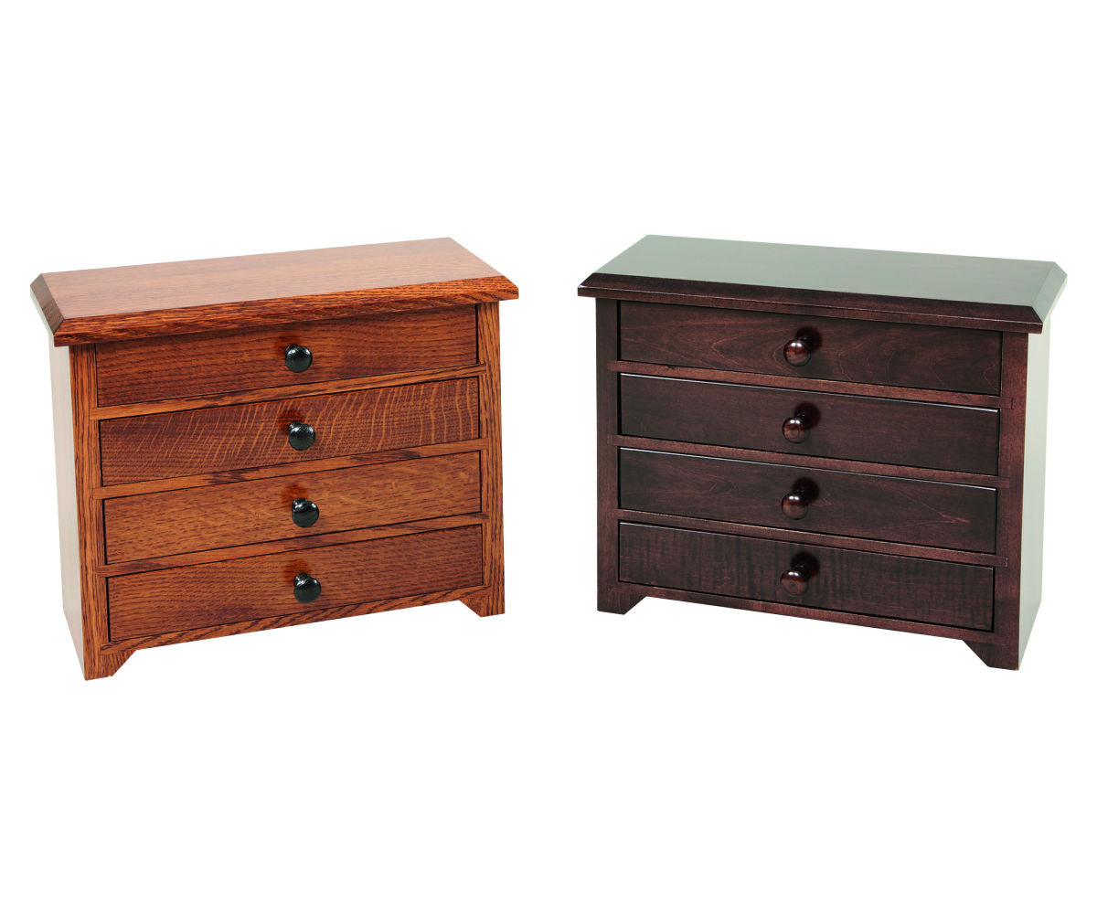 4 Drawer Shaker Jewelry Chest