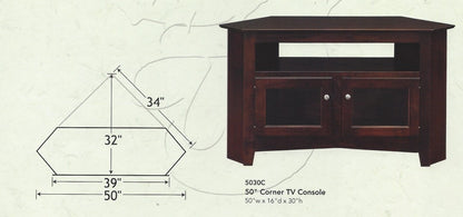50″ Corner TV Stand
