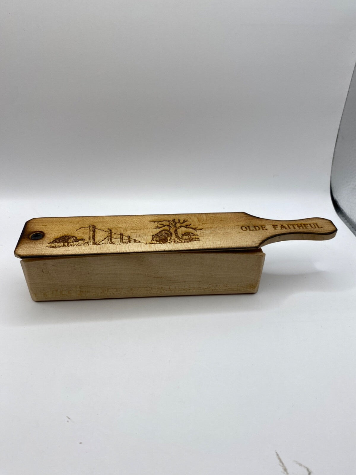 Genuinely Amish Crafted "Old Faithful" Turkey Box Call - New, Unused! Wooden!
