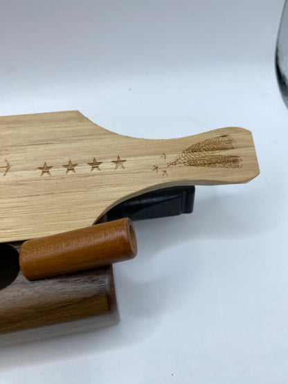 Genuinely Amish Crafted "Four Star" Combo Turkey Box Call - Crow, Owl, Hawk!