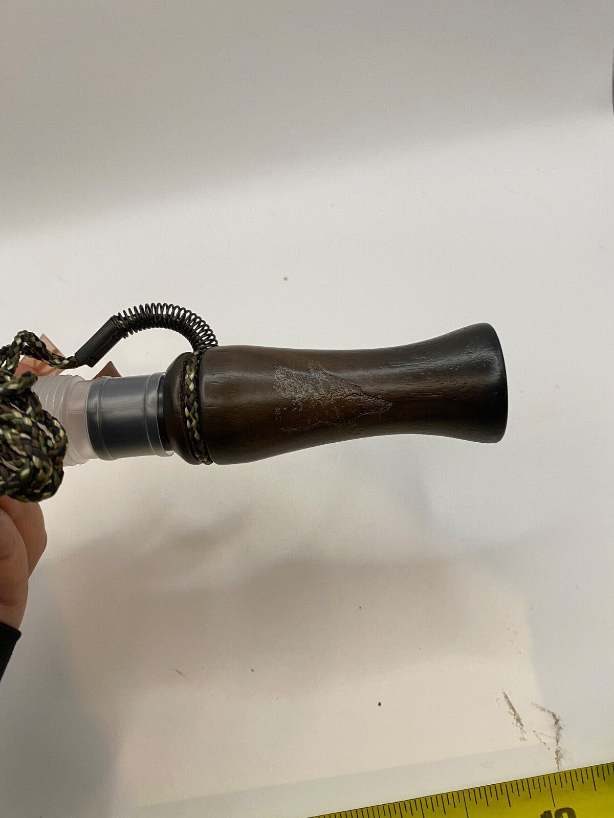 Genuinely Amish Crafted Wooden Coyote Howler Call with Lanyard - New, Unused!