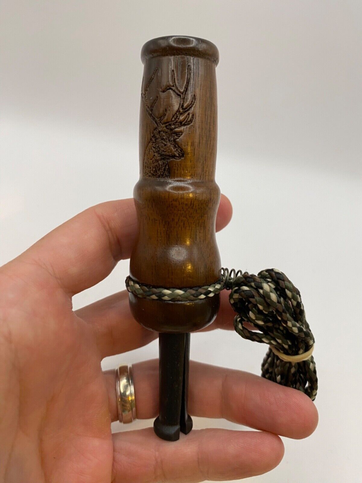 Genuinely Amish Crafted Female Elk Cow Call with Lanyard