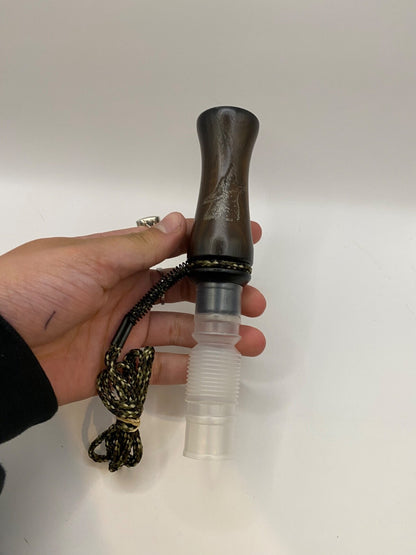 Genuinely Amish Crafted Wooden Coyote Howler Call with Lanyard - New, Unused!