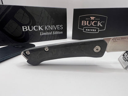 Buck USA 250 Saunter 2022 Legacy Collection Knife - Marble Carbon Fiber, S35VN