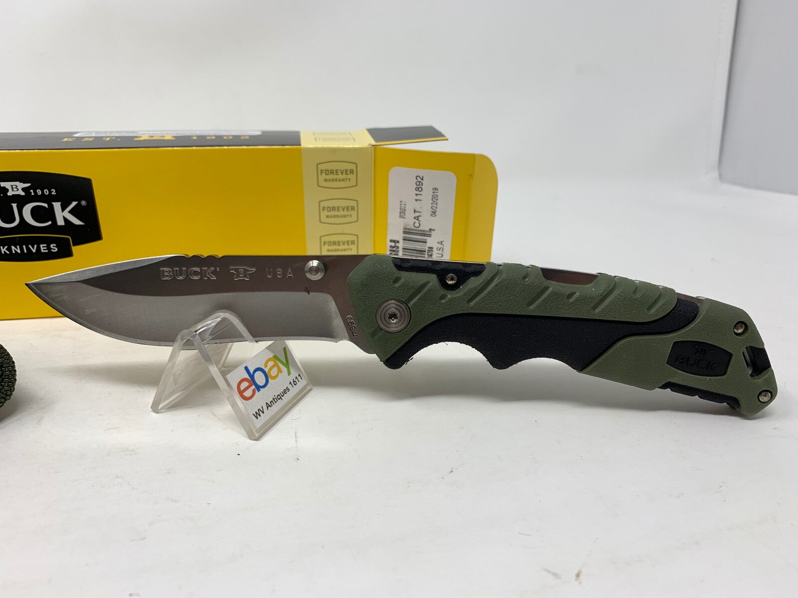 Buck USA 659 Large Pursuit Folding Hunting Knife with Sheath - New In Box! 