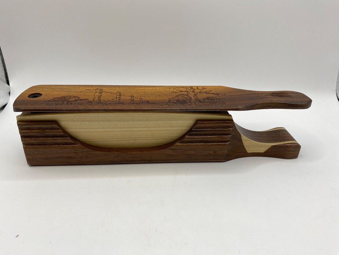 Genuinely Amish Crafted "Handle Half Moon" Turkey Box Call