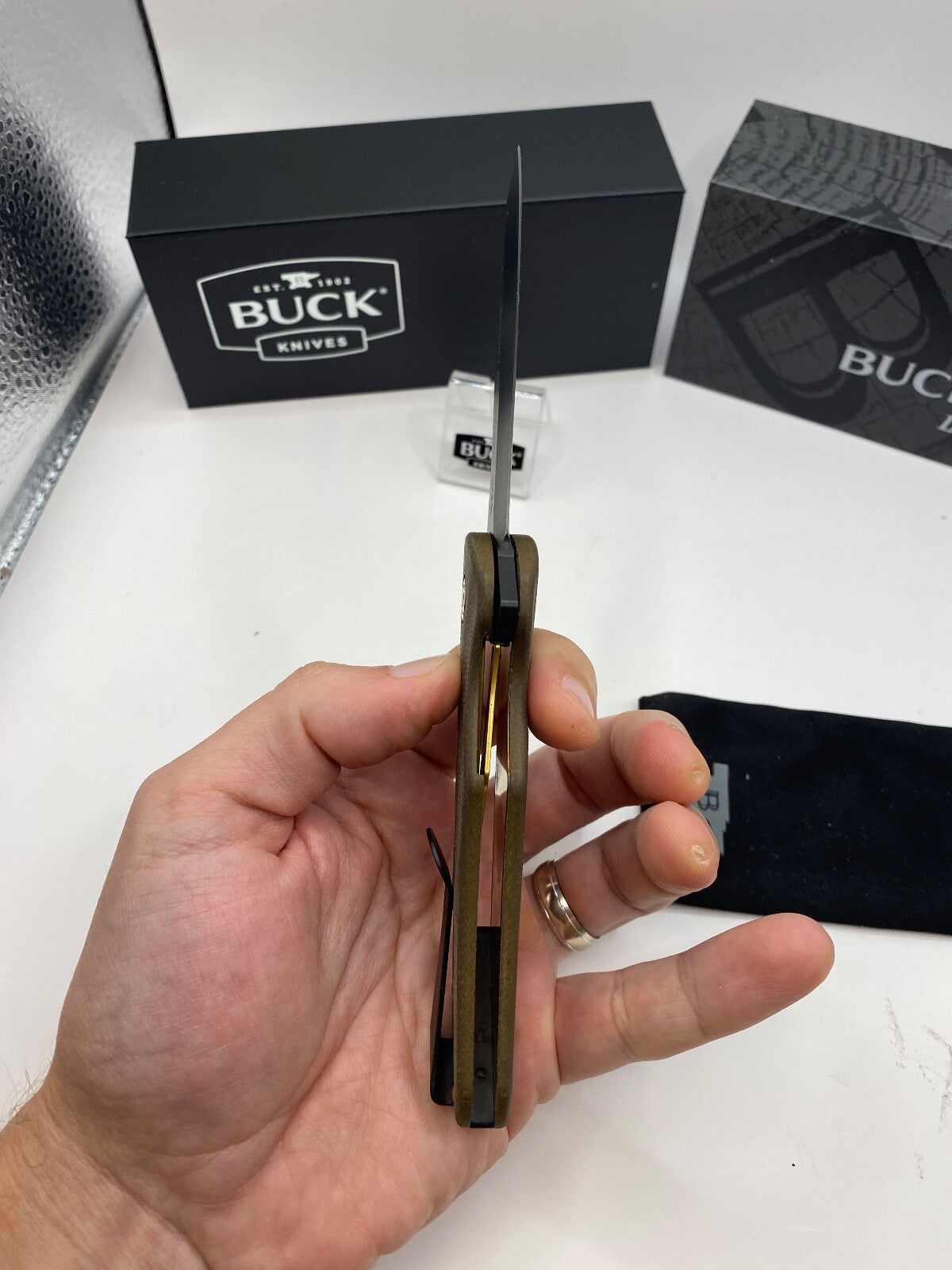 Buck USA 842 Sprint Ops Pro 2022 Limited Edition Knife with Pocket Clip, S45VN !