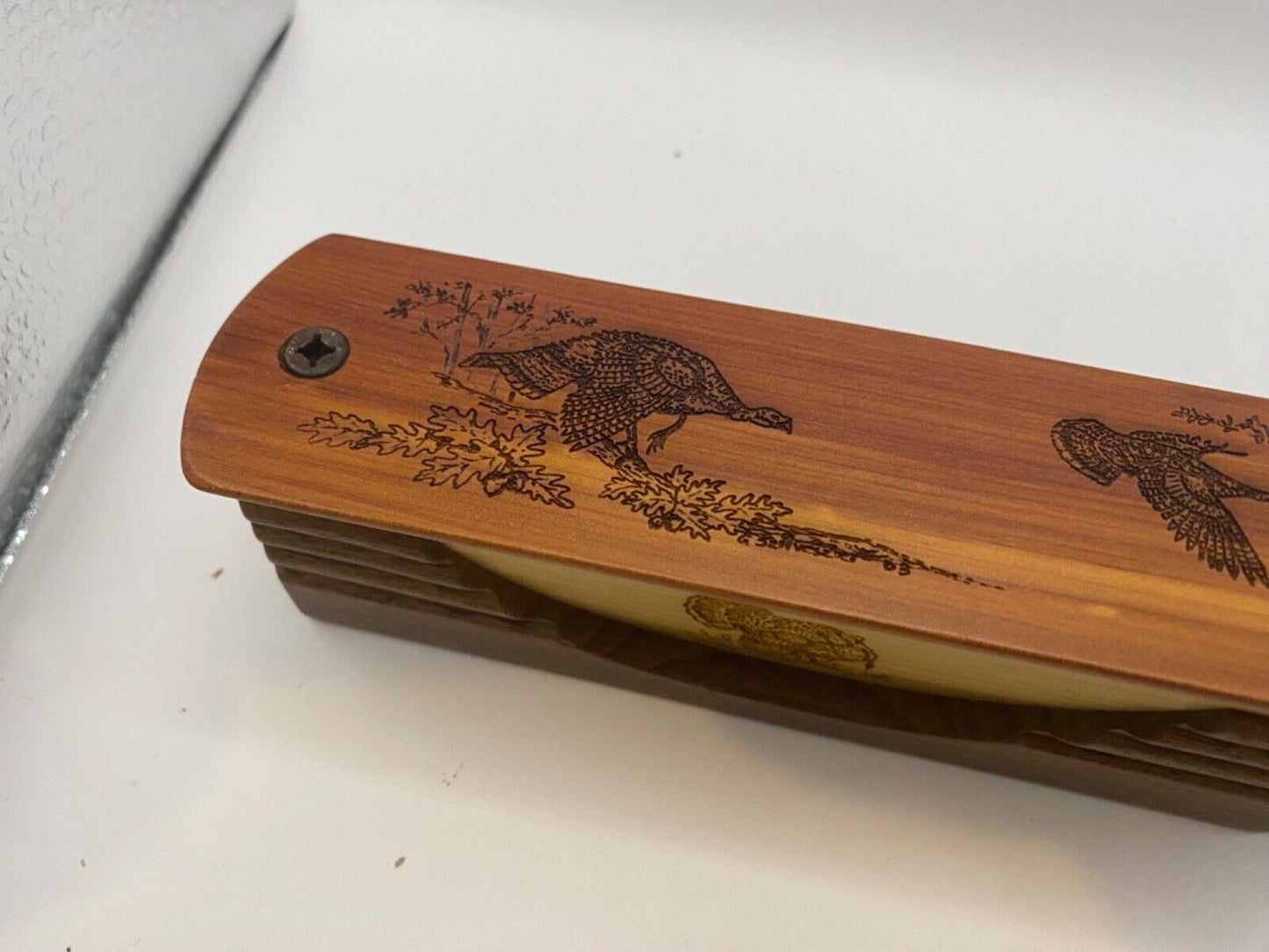 Genuinely Amish Crafted "Handle Half Moon" Turkey Box Call