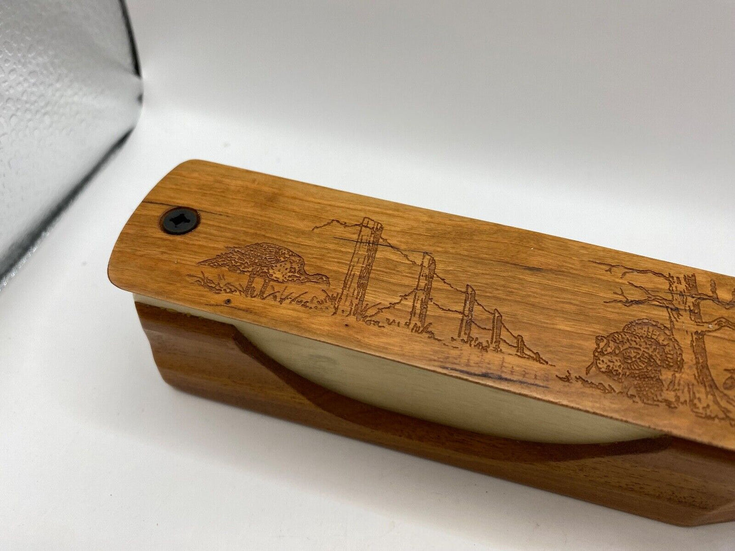 Genuinely Amish Crafted "Handle Half Moon" Turkey Box Call