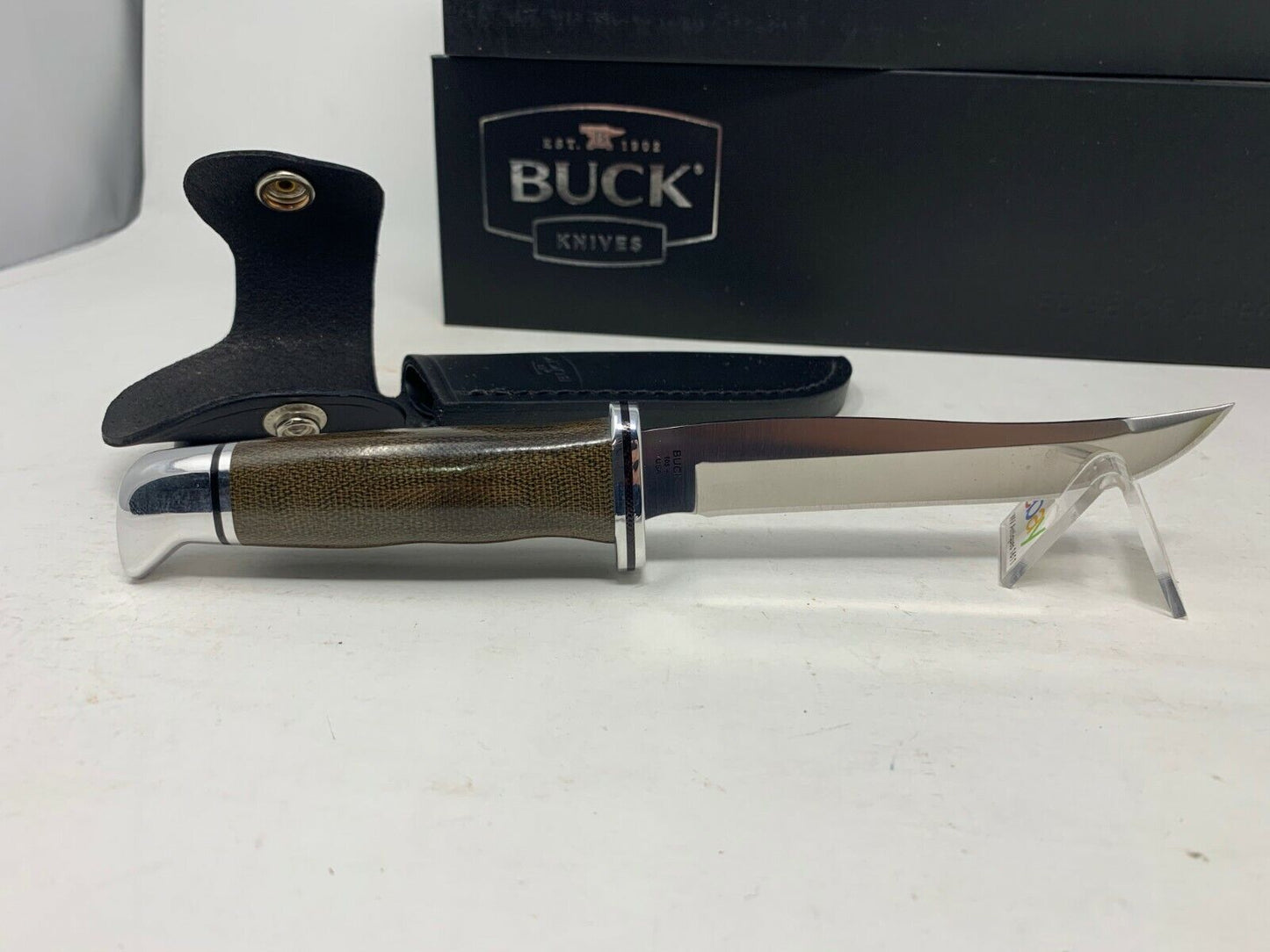Buck USA 105 Pathfinder PRO with Sheath, Single Blade, Micarta Handle, S35VN New