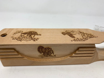 Genuinely Amish Crafted "Handle Half Moon" Turkey Box Call