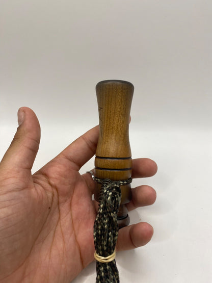 Genuinely Amish Crafted Duck Call with Lanyard - Wooden - New, Unused!