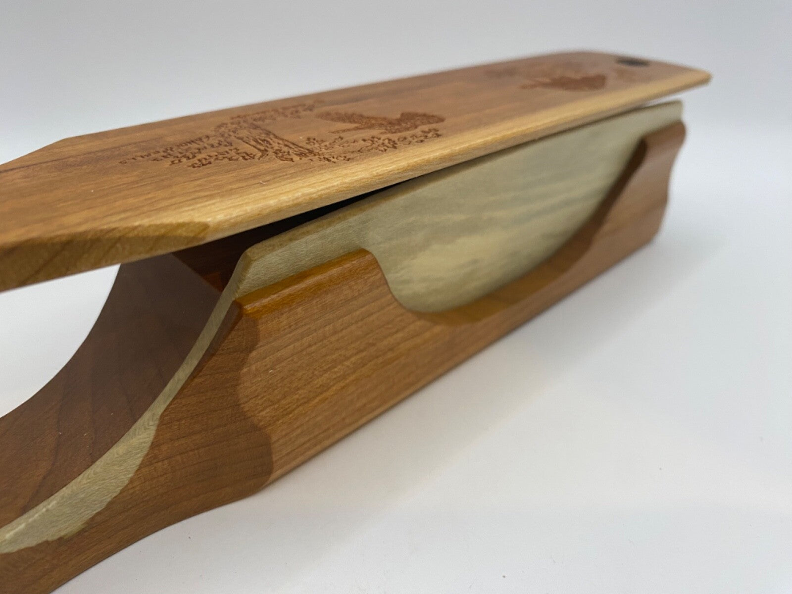 Genuinely Amish Crafted "Handle Half Moon" Turkey Box Call - New, Unused! Wooden