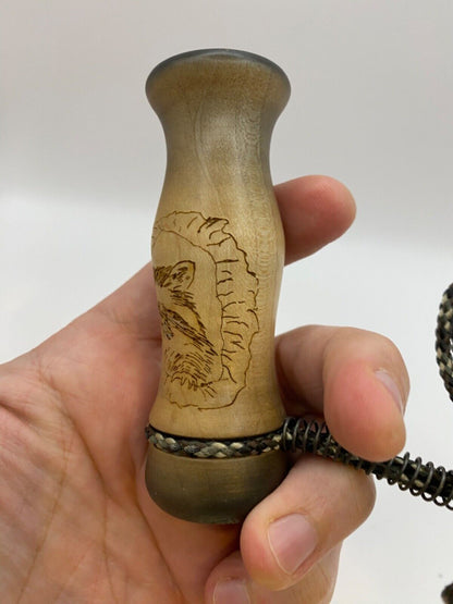 Wooden Amish Crafted Coon Squaller Raccoon Squealer Call