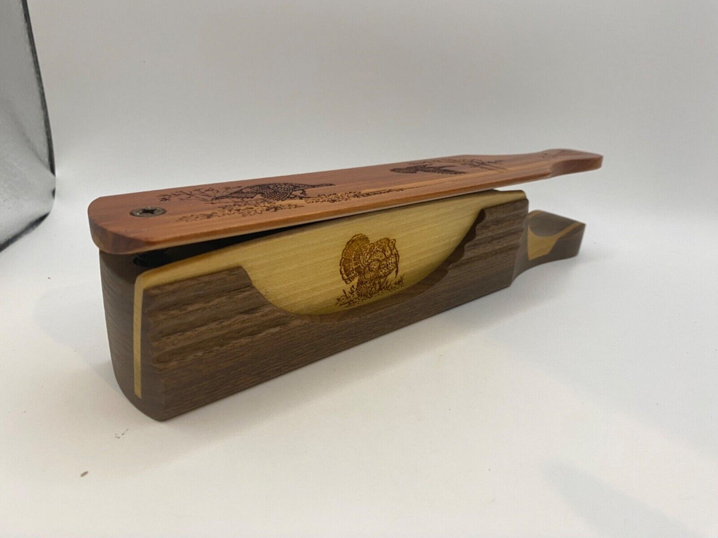 Genuinely Amish Crafted "Handle Half Moon" Turkey Box Call