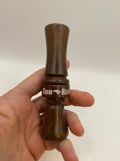 Wooden Amish Crafted Son Rize Duck Call - Big, Full Sound - New, Unused!