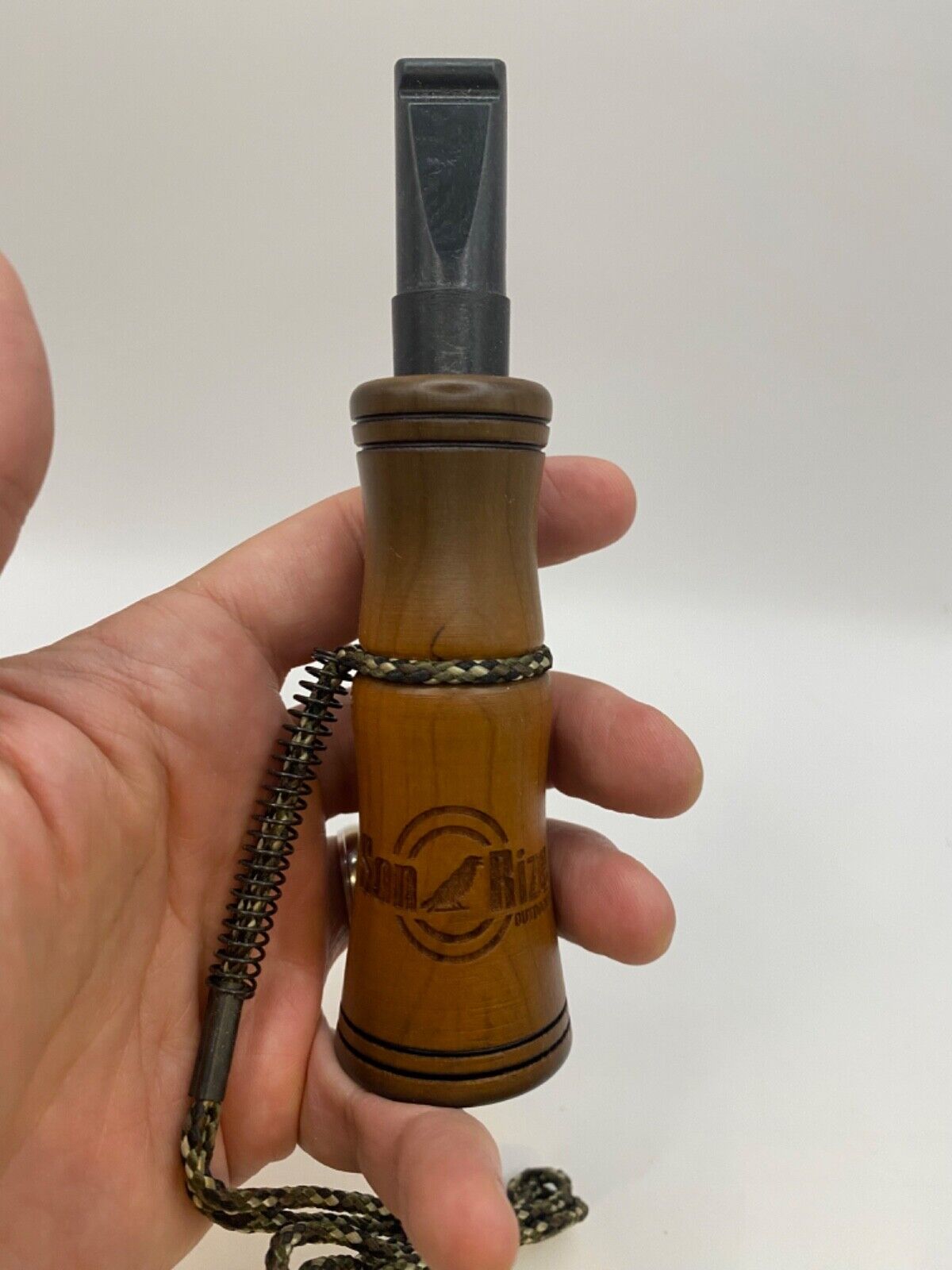 Wooden Amish Crafted Son Rize Crow Call - Big, Full Sound