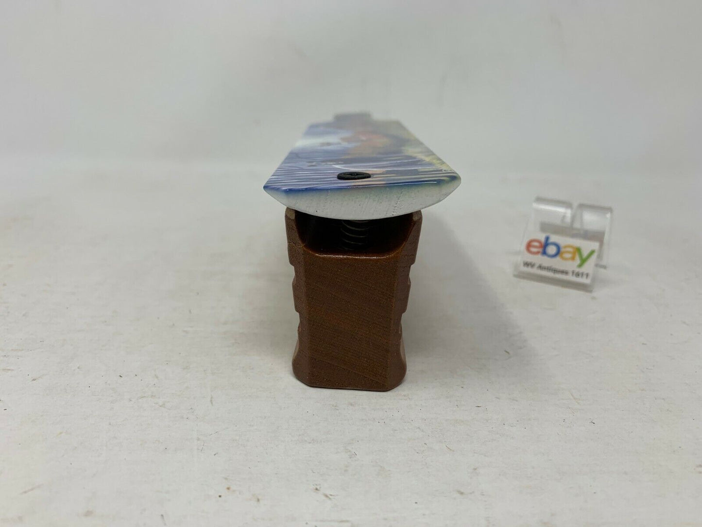 Wooden Amish Crafted Painted Lid Turkey Box Call - Wildlife Scene