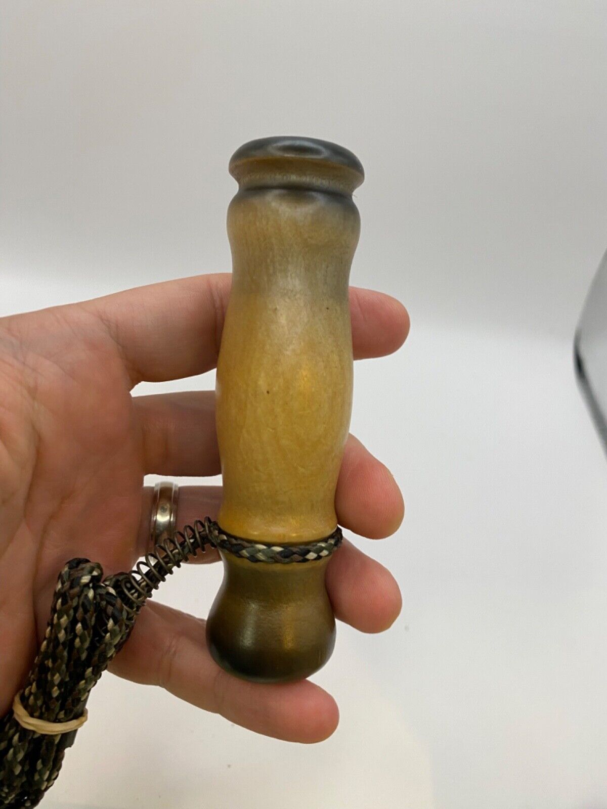 Genuinely Amish Crafted Wooden Hawk Call with Lanyard