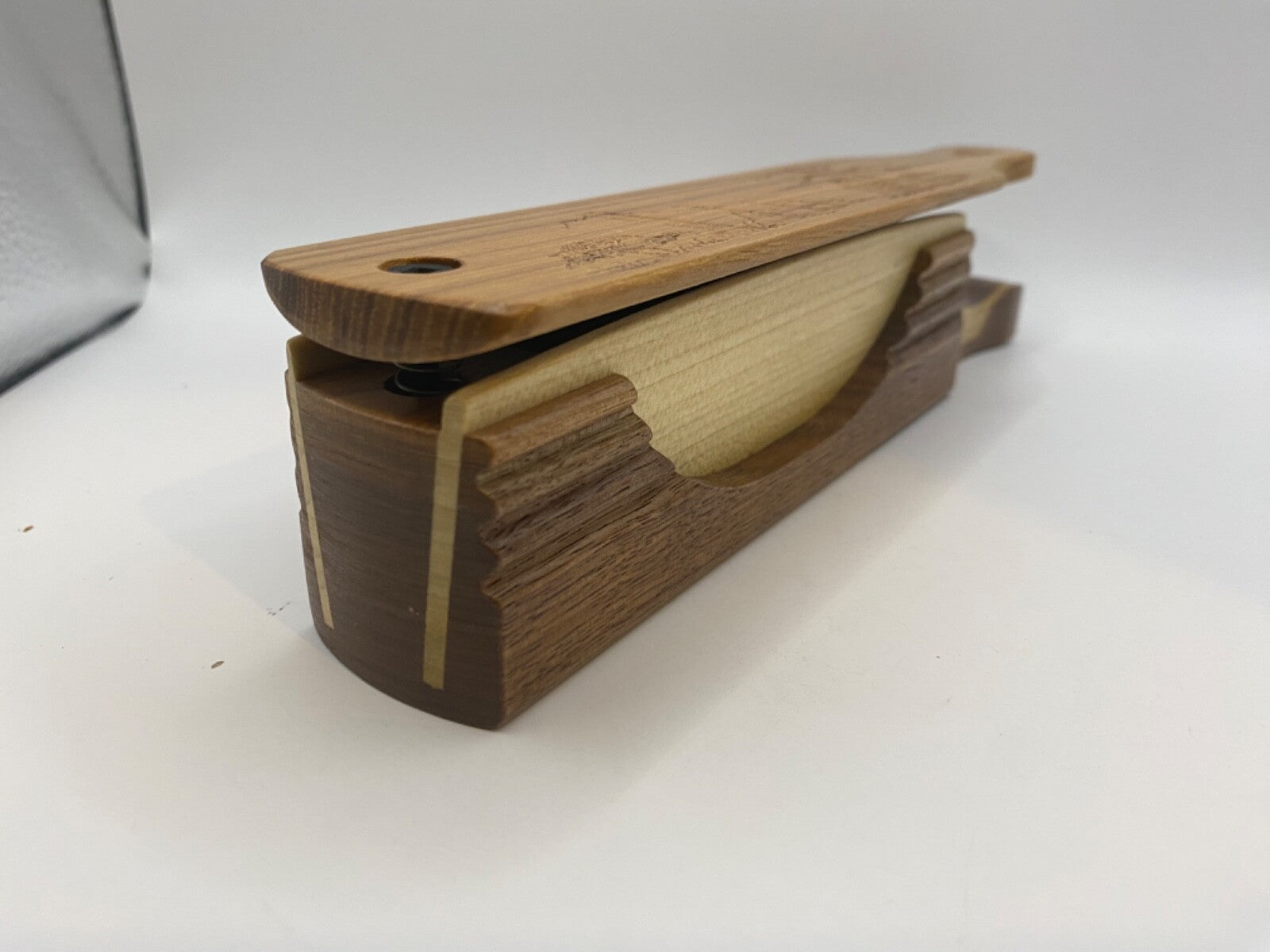 Genuinely Amish Crafted "Handle Half Moon" Turkey Box Call - New, Unused! Wooden