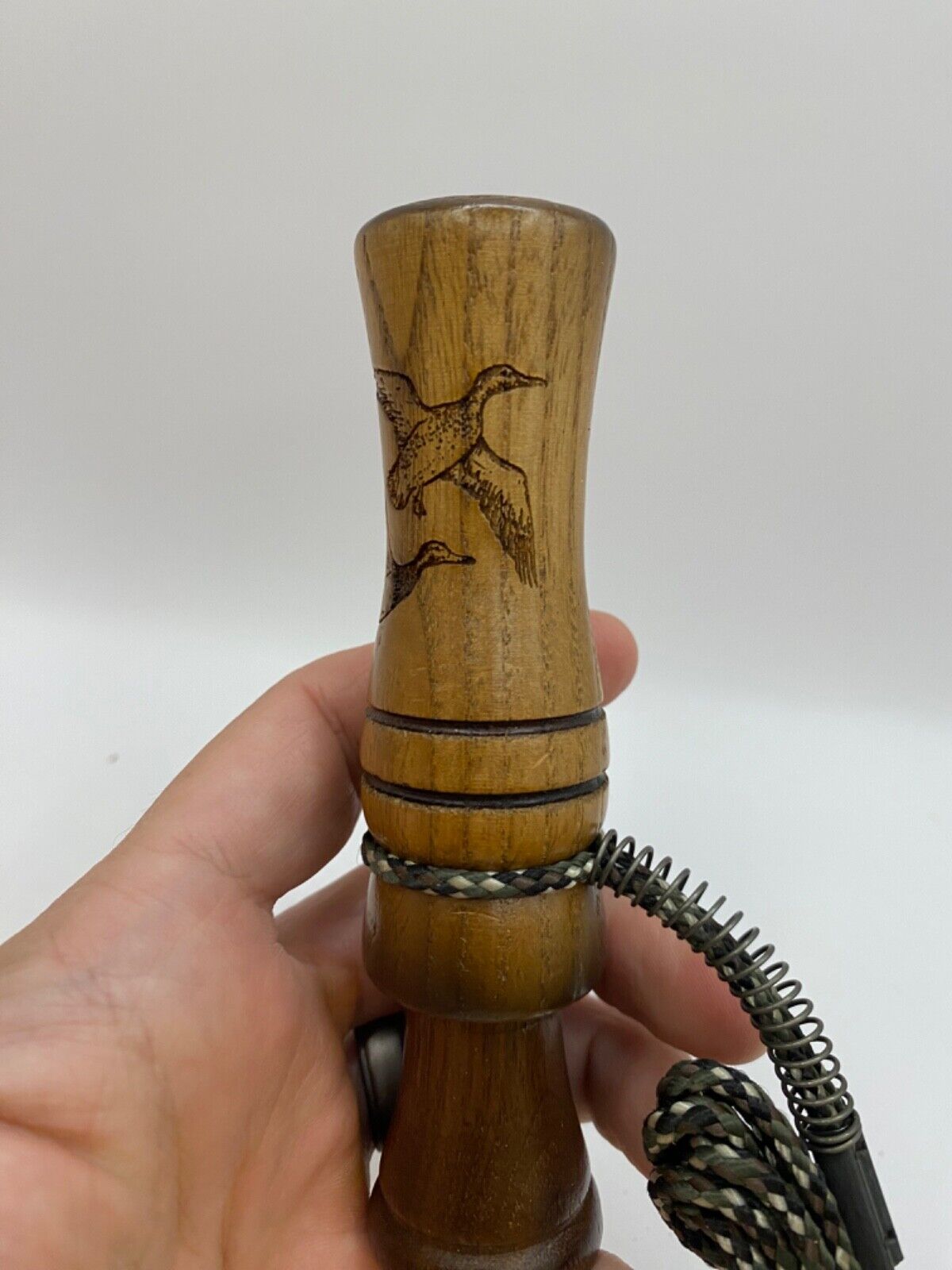 Genuinely Amish Crafted Duck Call with Lanyard - Wooden